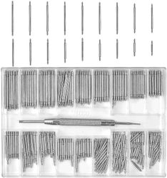 360pcs Se Fjærstenger, Se Stropp Pinner, 1,5mm Aksel Klokke Stropp, Se