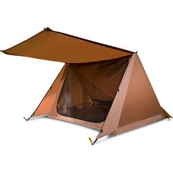 Tents Ultralet stangløst telt 2 personer 20d nylon 4 sæson udendørs campingtelt vandreture trekking turisme dobbeltlag vandtæt telt