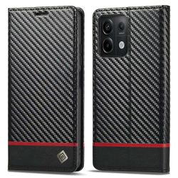 LC.IMEEKE Xiaomi Redmi Note 13 Pro 5G nahkakotelo hiilikuitutekstuuri lompakon jalustan kansi Monivärinen Style A Xiaomi Redmi Note 13 P