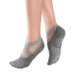 Fashionfresh Yoga sokker i ankel model grå