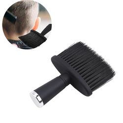 Soft Black Neck Face Duster Børster Børster Barber Hair Clean HairBrush Skæg Brush Salon Skære Frisør Styling Tool