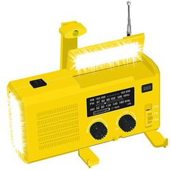 Zch Nødsolhåndgenerator lommelygteradio YELLOW