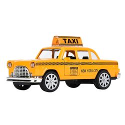 Favrison 1:32 Alloy Taxi Simulering Fordonsmodell Leksak för presentmöbeldekoration Samling (taxi A)