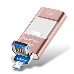 Flash-asema iPhone 128GB: lle, 4-in-1 USB C -muotoinen muistitikku, Photo Stick ulkoinen tallennusmuistitikku iPhone iPad Android -tietokoneelle