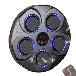 Musiikkinyrkkeilykone käsineillä, seinälle asennettava Bluetooth-musiikkinyrkkeilykouluttaja Musta