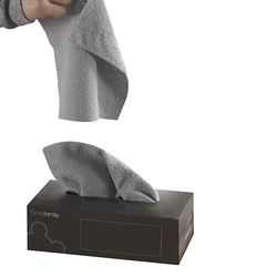 Yunshu Karklud Aftagelige klude 20 Pack genanvendelige mikrofiber rengøringsklude Køkken blå