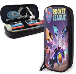 Kerota Rocket League nahkainen penaali Suuri kapasiteetti vetoketjulla Suuri säilytyskynä lyijykynä Pussilaatikon järjestäjä Käytännöllinen laukkup...