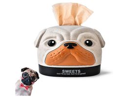 Yunshu Sød tegneserie ABS Hund -formet papir Tissue Box Dispenser Case Serviet Holder beige