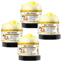 Bee-Venom kipua lievittävä luuvoide, hellävarainen kipua lievittävä hierontavoide lannerangalle ja polvelle 4pcs