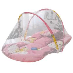 Zhuopai Baby myggenet foldbar bære pude myggenet åndbar Pink