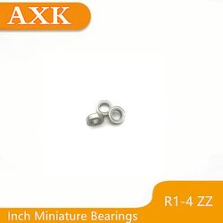 Tidsbegrænset særtilbud 10stk modelleje R1-4zz (1.984 * 6.35 * 3.571 mm). Tommer miniature afskærmet dyb rillekugle