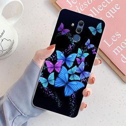 Zkdsv Transparent silikonfodral för Huawei-kompatibel Mate 20 Lite 20 Lite Chic Girl Marble TM2074 For Mate 20 Lite