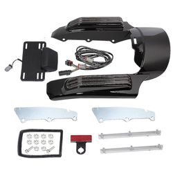 Motorcykel Bakskärm Fascia Led Löpande Broms Svängljus För Harley Touring Road King Flhr Street Glide Flhx 2014-2020 19 18 Rök