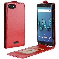 AIR Multifunktionelle tegnebog PU shell sag for Wiko View 2 pro Rød