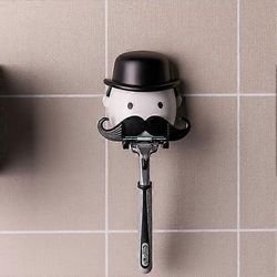 Mr. Razor, imupartakoneen pidike, parranajokoukku suihkukylpyhuoneen kylpypeiliin, hauskat ainutlaatuiset lahjaidealahjat isälle