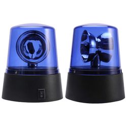 3 tuuman strobovaloakkukäyttöinen 360 astetta pyörivä majakka Stage Effect -lamppu TA Sininen 2PCS