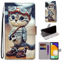 Foxdock Sag til Samsung Galaxy A13 4g Creative Pattern Tui magnetisk kort holder tegnebog - Killing