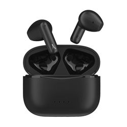 Akashi Langattomat Bluetooth-kuulokkeet mikrofonilla ja kosketusohjaimilla, musta