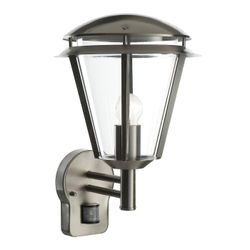 Endon Lighting Inova PIR 1 Lys Udendørs Væg Lanterne rustfrit stål, polycarbonat IP44, E27