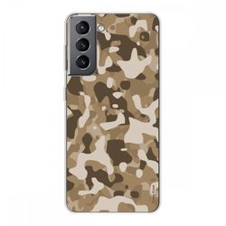 Crazy Kase Skrog til Samsung Galaxy S21 5g Silikone Soft 1 Mm, Desert Military Camouflage