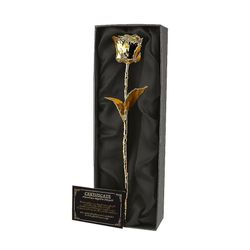 Kullattu eternity rose lahjapakkauksessa