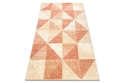 RugsX Tæppe FEEL 5672/17911 Trekanter beige/terracotta 160x220 cm