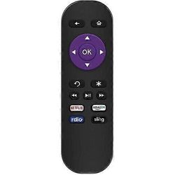 Universaali Roku-kaukosäätimen vaihto RCA Roku Smart TV -kaukosäätimelle ja Roku RCA Smart TV: lle 32 40 43 49 50 55 60 65 70 tuumaa, 4K LED LCD HD...
