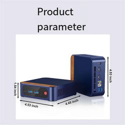 N150 Mini PC 4K DDR4 3200MHz 16GB RAM 512GB SSD Win11 Pro WIFI6 BT -pöytäpelitietokoneelle EU P