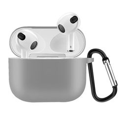 Coosilo Til Airpods 4 Silikone Protective Cover Airpods Wireless Bluetooth Headset Sag grå