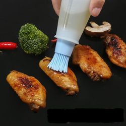 1/2stk bærbar silikone olieflaske med børste bagning kulinarisk bbq basting wienerbrød køkken bagning honning gadgets grill værktøj