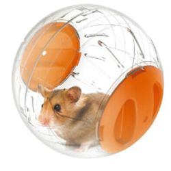 Suersist Dvärg hamster running play ball mini 4,8 tums litet djur hamster kör motion boll gul