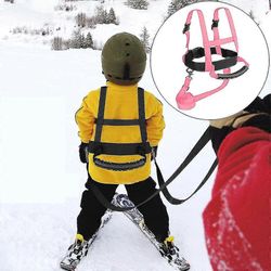 Suksi- ja lumilautavaljaiden Kouluttaja lapsille Hiihtohihnaluistelu Hiihtokoulutusvaljaat -dd Vaaleanpunainen