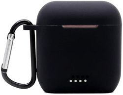 Linkrunning Beskyttende silikone etui kompatibel med Tozo T12, front led synlig, premium tilbehør stødsikker Tozo T12 etui cover med nøglering. (so...