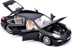 1:18 Asteikko Porsche panamera lelu ajoneuvot Alloy Auto Malli Auto Malli Auto Simulaatio Lapset Lelut Kokoelma Lahjakoriste (väri: Musta)