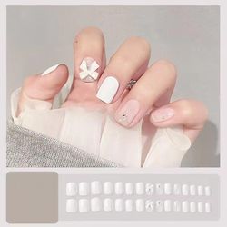 Bærbar negle patch aftagelig blød negle patch gelé lim færdig søm patch wearable nail patch Julepenge