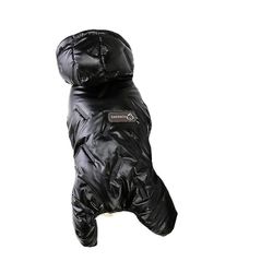 Vinter kæledyr hund tøj varm jakke sort L