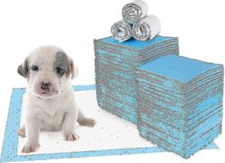 100 pakkaus pennun koulutustyynyt koiran lemmikkieläinten pissaa imukykyiselle wc: lle pissan pissamatto liukastumista estävä tiivis (100 pakkaus-4...