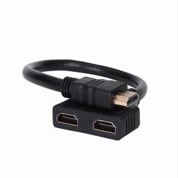 Zhiyi Hdmi-jakaja - Hdmi-jakajasovittimen kaapelijakaja Hdmi uros kahteen Hdmi-naiseen 1-2-tie