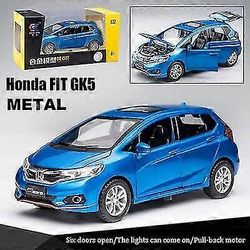 1:32 Alloy malli Honda Fit Suv Diecasts &; Leluajoneuvot Metalli Auto Pull Back Collection Lelut lapsille Lahjat Poika auto Sininen laatikolla