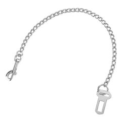 Koiran turvavyö raskas käyttö kaksinkertaisella leikkeellä Ruostumaton teräs Pureskelukestävä koira auton talutushihna ajoneuvoon M