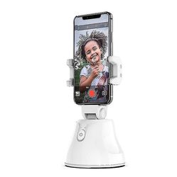 Coosilo Hvid bærbar alt-i-en automatisk smart optagelse selfie stick, 360 smart opfølgning