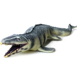 Dinosaur Mosasaurus Model Børn Livagtigt legetøj Plastik Actionfigur Håndmalet Dyremodel Dinosaur legetøj til børn Gaver