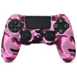 PS4/SLIM /pro Camouflage Anti Sliped STUDDED silikonikotelo Skin, jossa 2xThumb Grip Cap Dual Shock 4 -ohjain|Tapaukset| 10