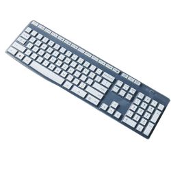 Näppäimistön kansi MK345 K345 langattomalle ergonomiselle näppäimistölle vedenpitävä silikoninäppäimistön suojat ihon vaihto valkoinen