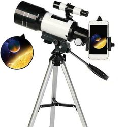 Coosilo 150x astronomiske teleskop F30070 Zoom HD Udendørs Monocular med stativ 70mm