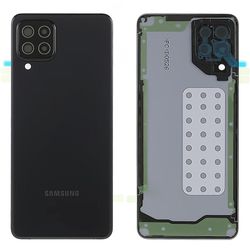 Samsung Galaxy A22 4G (EU-versio) A225 akkukotelo tarralla + kameran linssin suojus Monivärinen Black