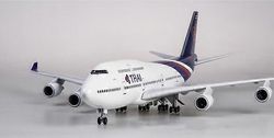 1/150 mittakaava 47cm lentokone 747 B747 lentokone Thaimaa THAI lentoyhtiö malli w kevyt ja pyörä painevalettu muovihartsitaso ilman valoa