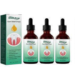 3 kpl ikenien uudelleenkasvutippoja, Natural Gum Restore nestemäinen suuvesi, Gum Therapy Gel Receding Gum Repair Treatment
