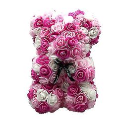 Alla hjärtans dag gåva 25 cm Rose Bear Födelsedag Present Minnesdag Present Teddy Bearpink 1