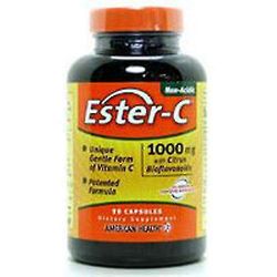 American Health Ester-C sitrushedelmien bioflavonoideilla, 1000 mg, 90 korkkia (1 kpl pakkaus)